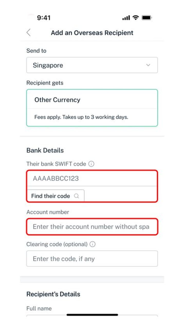 What is POSB Swift code Singapore?