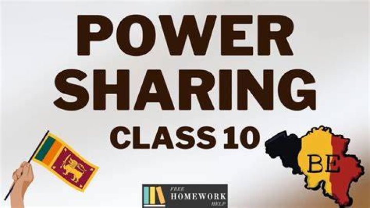 What is power sharing class 10 Easy?