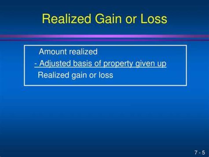 What is realized gain or loss?