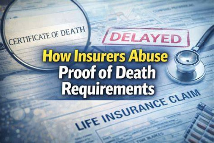 What is required for proof of death for life assurance?