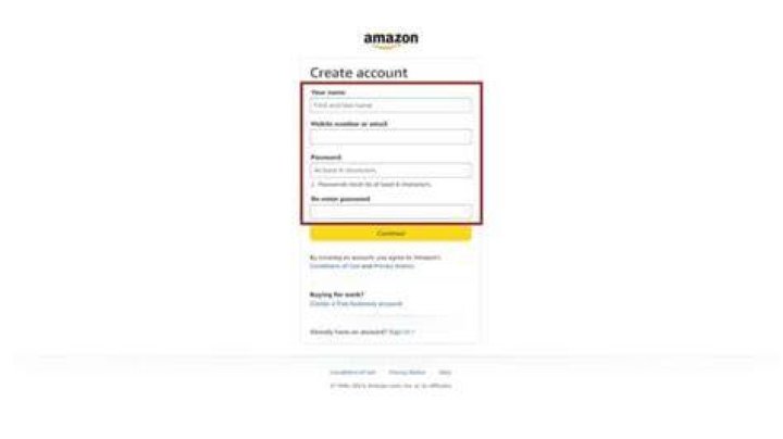 What is required to create an Amazon account?