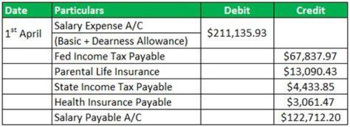 What is salary payable account?