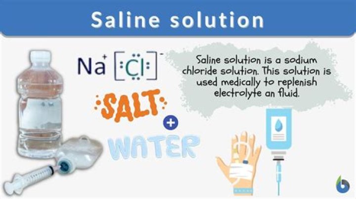 What is saline water used for?