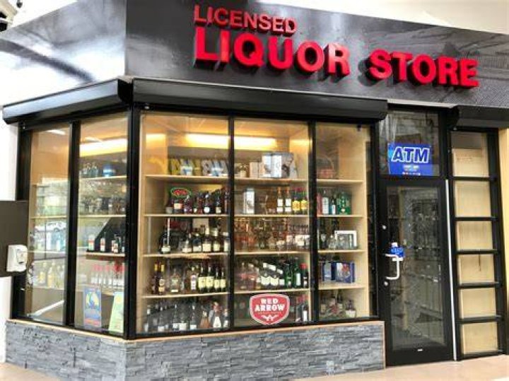 What is sold at a liquor store?