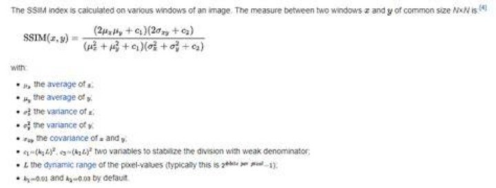 What is SSIM loss function?