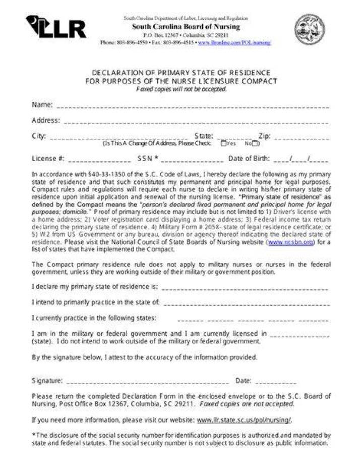 What is state of primary residence?