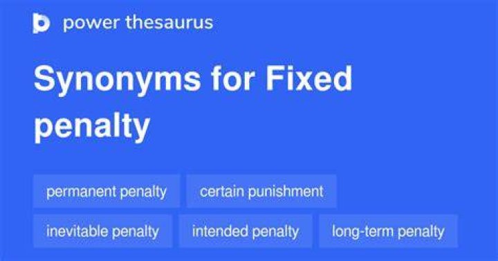 What is synonyms for penalty?
