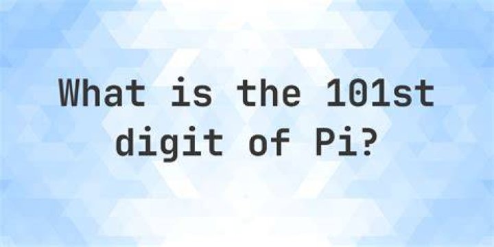 What is the 101 digit of Pi?