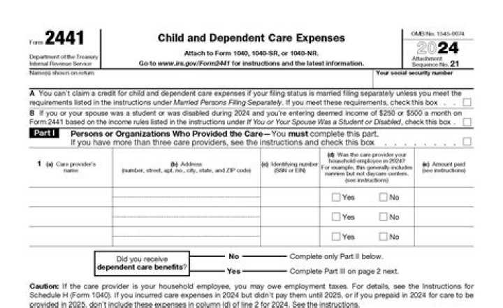 What is the 2441 tax form?