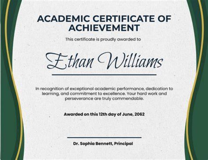 What is the academic recognition award?