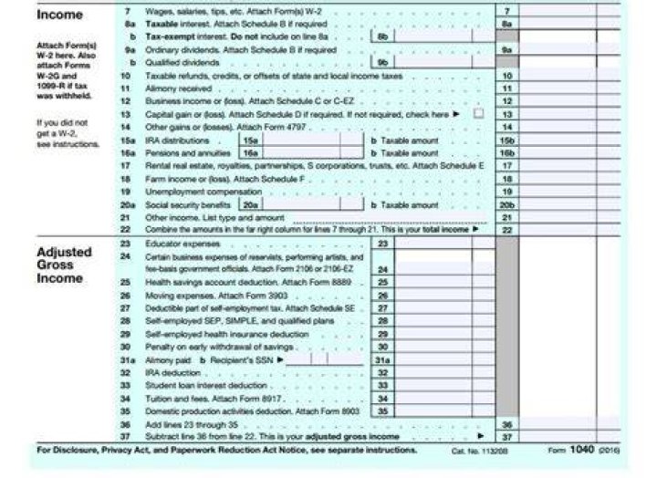 What is the adjusted gross income for 2018?