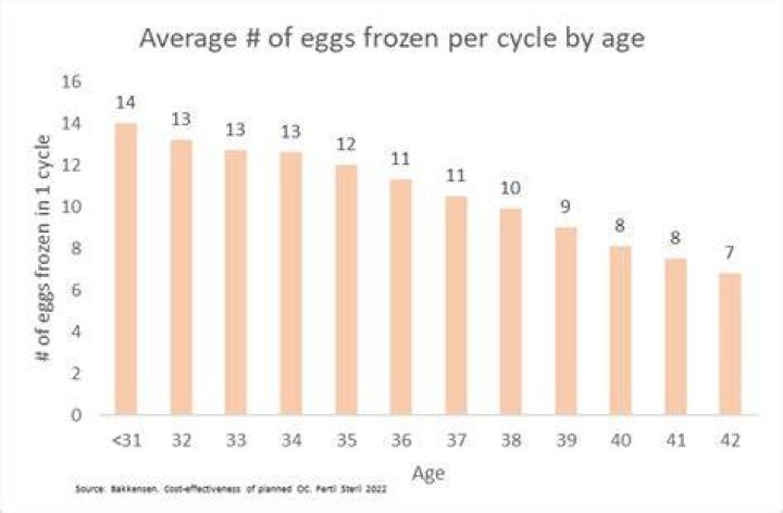 What is the age limit for freezing eggs?
