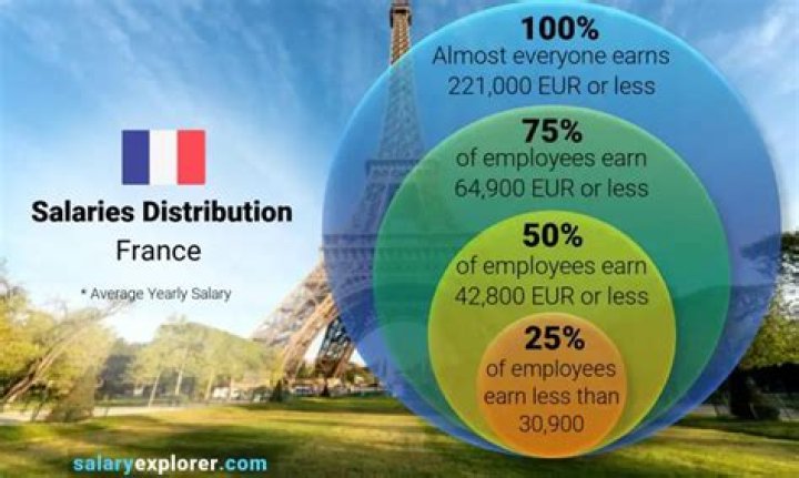 What is the average income of someone who lives in France?
