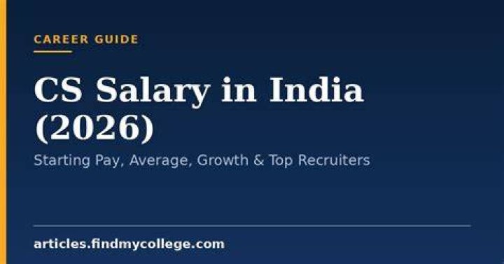 What is the average salary of a CS?