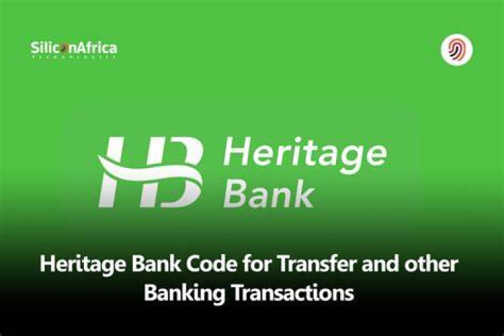 What is the bank code for Heritage bank?