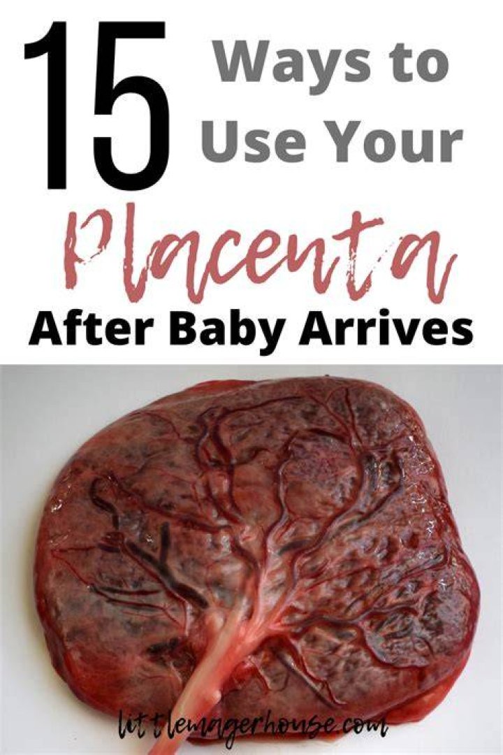 What is the best thing to do with your placenta?