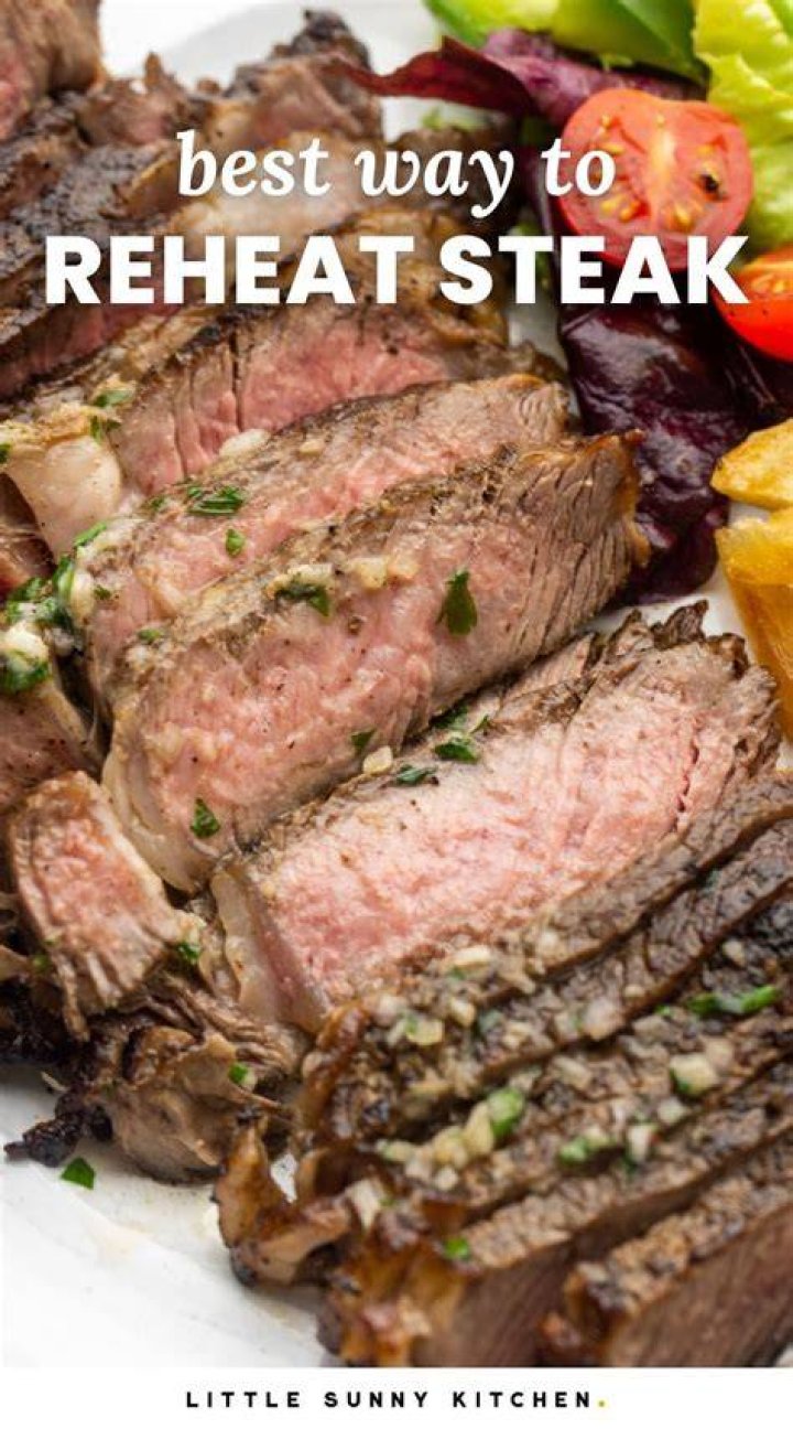 What is the best way to heat up leftover steak?