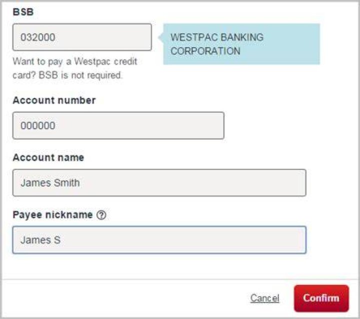 What is the BSB Number for Westpac NZ?