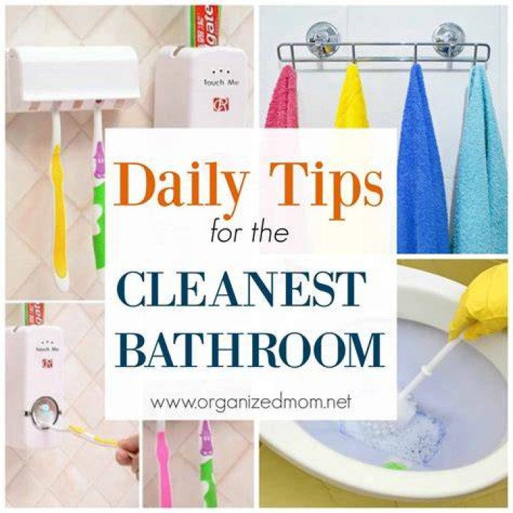 What is the cleanest part of a bathroom?