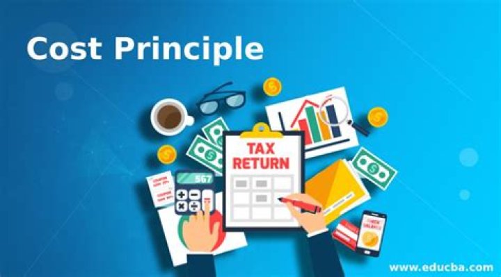 What is the cost principle in financial reporting?