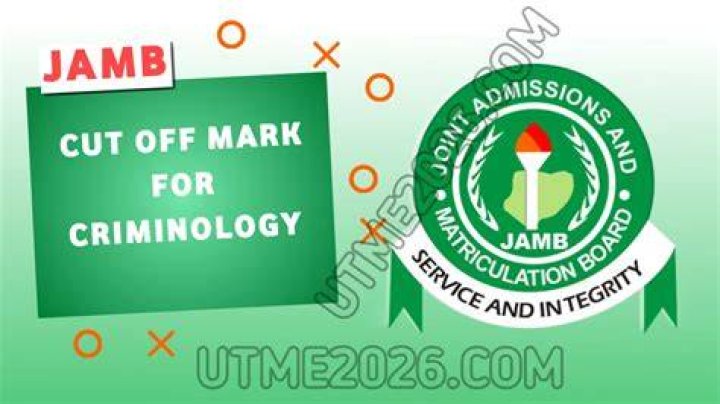 What is the cut off mark of criminology?