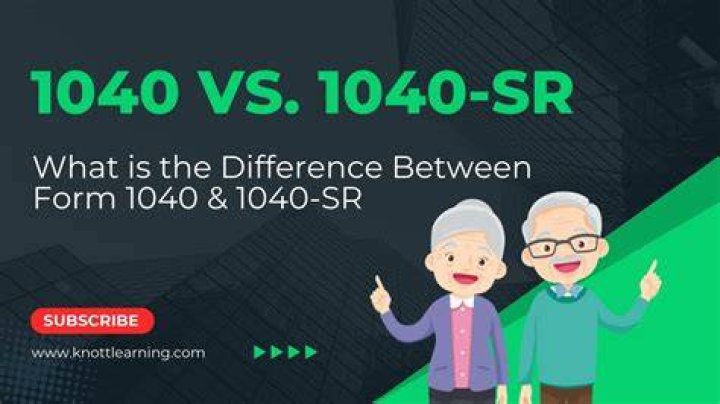 What is the difference between 2019 1040 and 1040-SR?