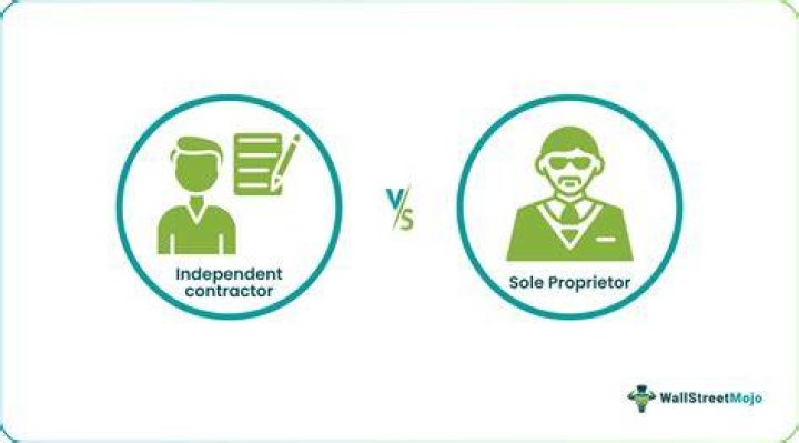 What is the difference between a independent contractor and a sole proprietor?