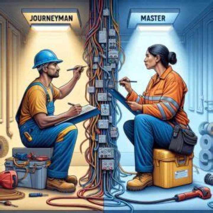 What is the difference between an apprentice and a journeyman electrician?