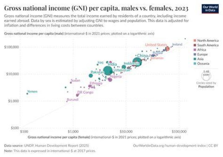 What is the difference between gross national income and per capita income?