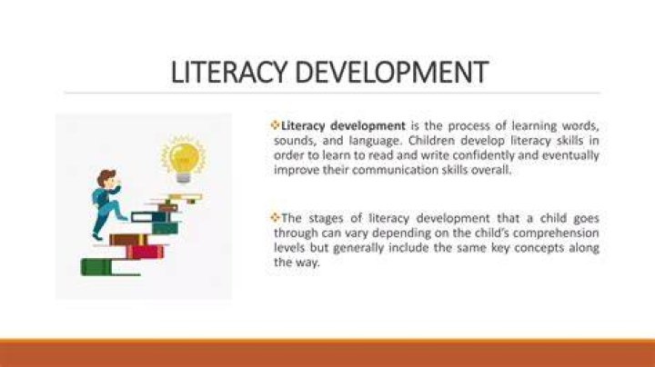 What is the difference between language development and literacy development?