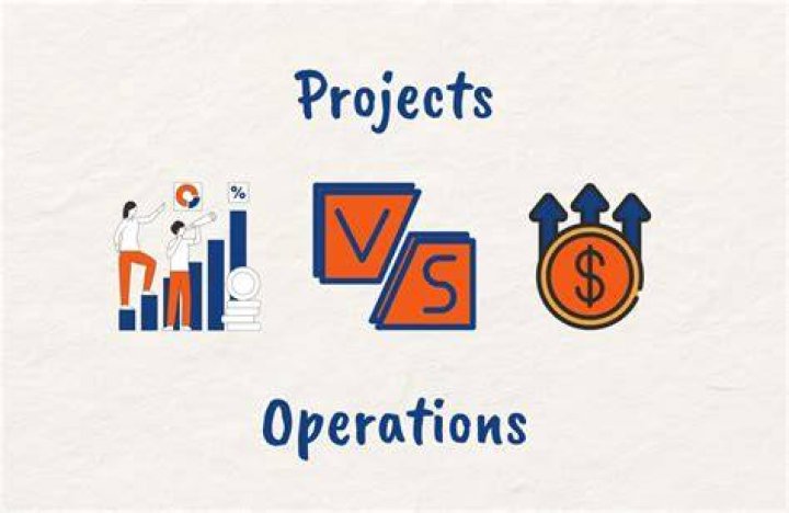 What is the difference between operations and projects?