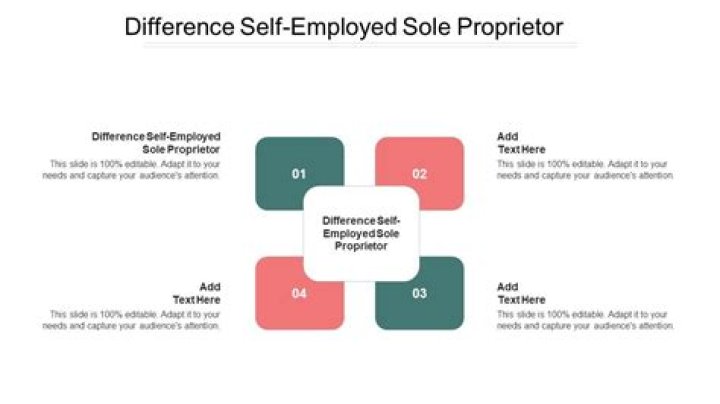 What is the difference between sole proprietor and self-employed?