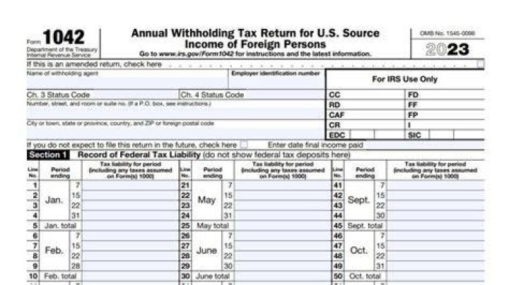 What is the extended due date for Form 1042?