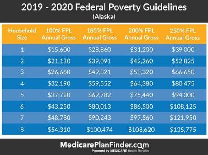 What is the federal poverty guideline for 2020?