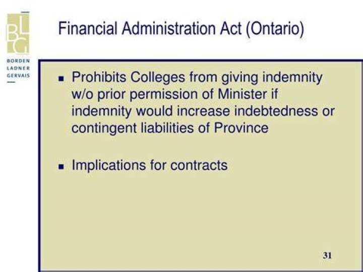 What is the Financial Administration Act Canada?