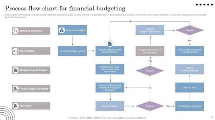 What is the flow of budget data in an organization?