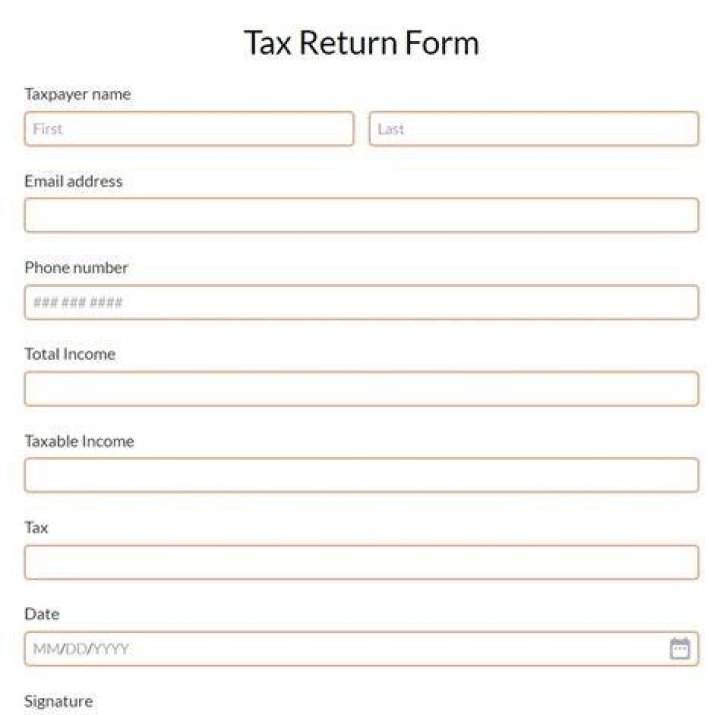What is the form for a simple tax return?