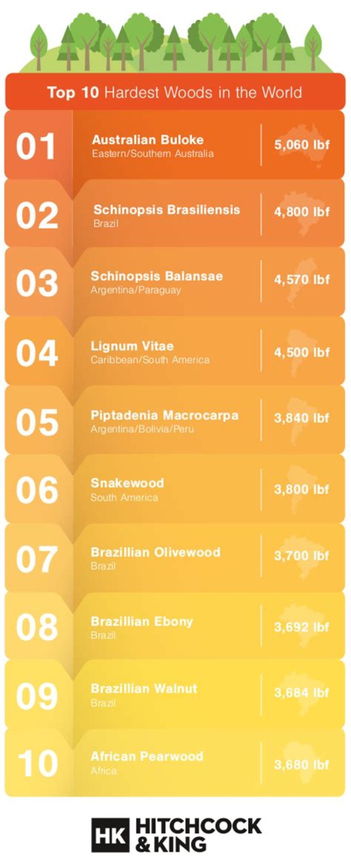 What is the hardest wood in the world?