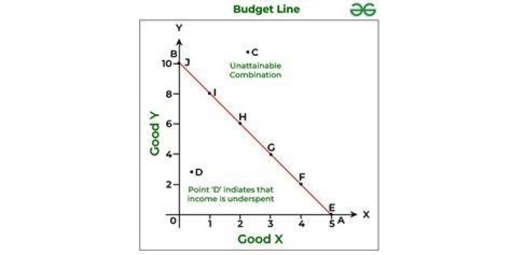 What is the importance of a budget line?