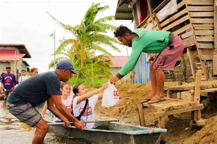 What is the importance of helping others during calamities?
