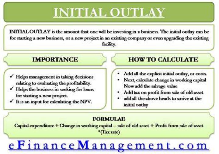 What is the initial outlay for the project?