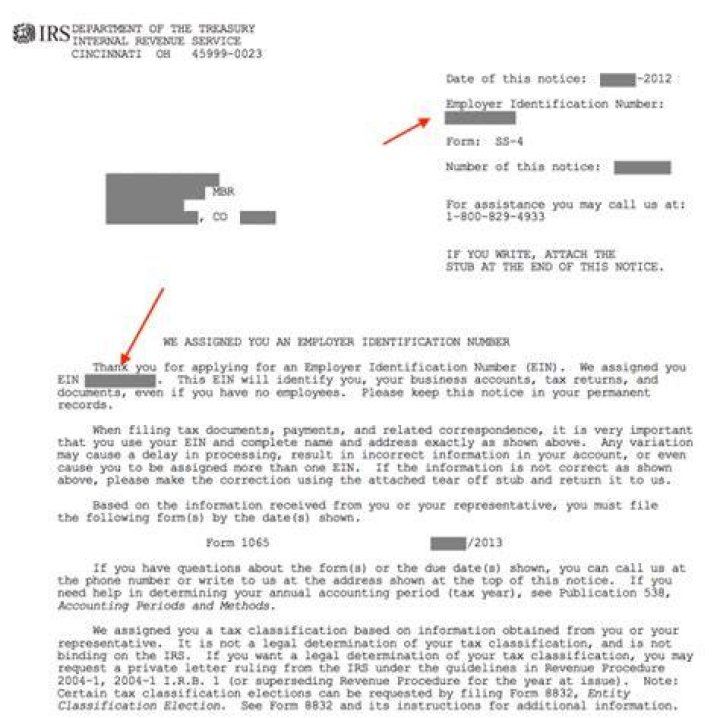 What is the IRS Ein for a business?