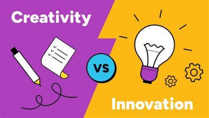 What is the main difference between creativity and innovation?