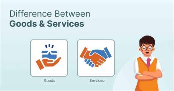 What is the main difference between goods and services?