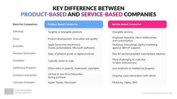 What is the main differences between a service business and a business that is considered a merchandiser?