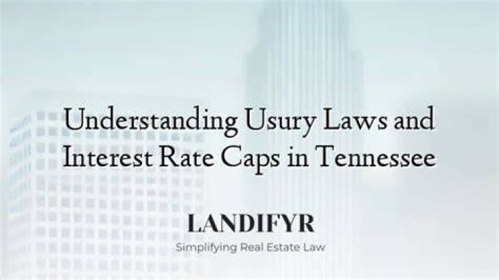 What is the maximum allowable interest rate in Tennessee?