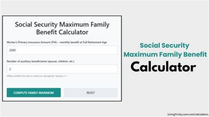 What is the maximum family social security benefit for 2020?
