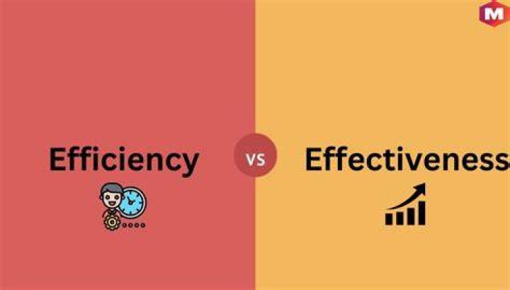 What is the meaning of efficiency and effectiveness?
