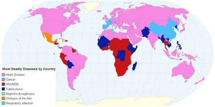 What is the most diseased country?