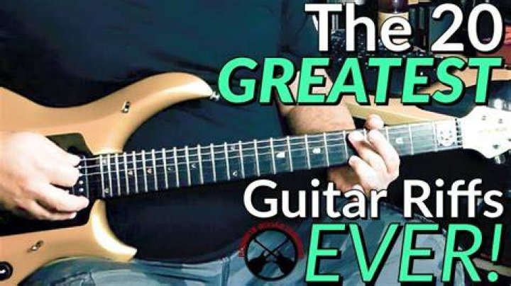 What is the most famous guitar riff ever?